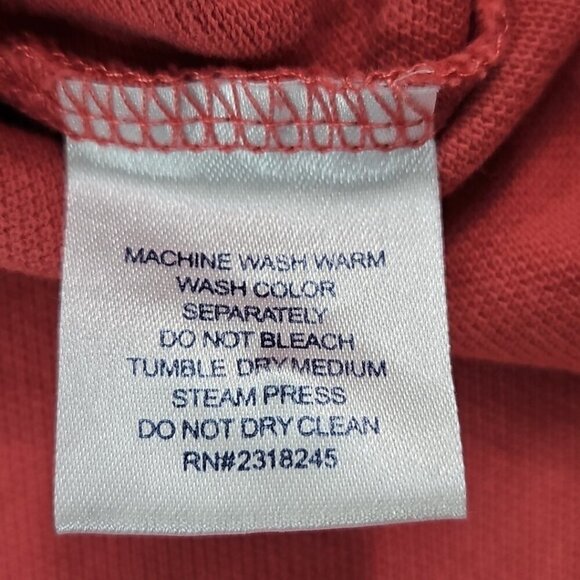 Vineyard Vines Polo Shirt Men’s L Coral Slim Fit Whale Stretch Classic Cotton - Picture 10 of 15